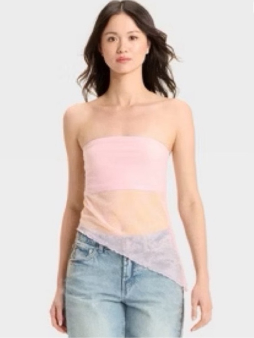 New Floral Lace Pink and Blue Tube Tops in XL and XXL by Wild Fable (lot of 2)